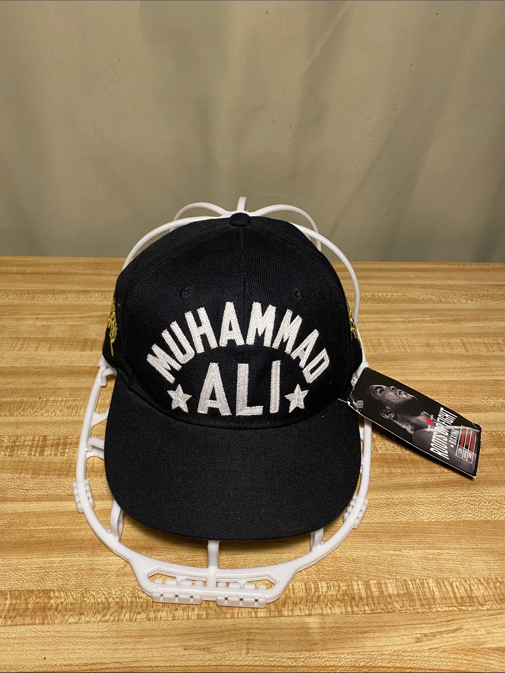 Muhammad Ali Roots Of Fight Bloodline SnapBack Hat Black O/S NWT